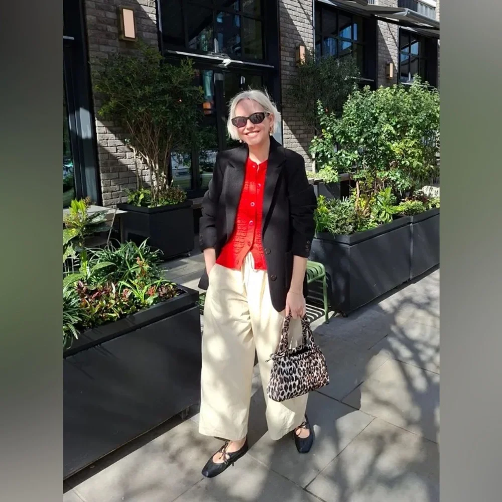 Damson Madder Aggie Knitted Tank in Red UK 10 / US 6 - Picture 15 of 15